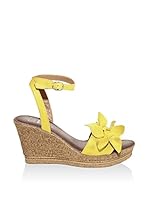 JULIE JULIE Sandalias de cuña (Amarillo)