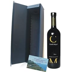 Wein Geschenkset, spanischer Rotwein trocken Castell Miquel Spitzenwein in 1er Pr�sentbox, auf Wunsch mit pers�nlicher Geschenknachricht (ohne Aufpreis)