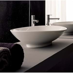 Neck Above Counter Bathroom Sink Vessel Sinks Amazon.com Neck Above Counter Bathroom Sink Vessel Sinks Amazon.com