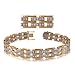 Men's Stainless and Yellow Gold Bracelet w Diamonds