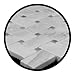 Carrara Marble Italian White Bianco Carrera Basketweave Mosaic Tile with Bardiglio Gray Dots Polished