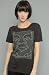 Obey The Lacey Iconface Thrift Tee in Graphite,T-shirts for Women