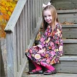 Girls Printed French Terry Dropwaist Dress by Rugged Bear