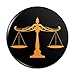 Scales Of Justice Legal Lawyer Pinback Button Pin Badge - 2.25