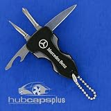 New Mercedes Multi Tool Flashlight Key Chain Ring