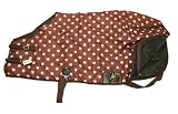 420 Denier Medium Weight Horse Turnout Blanket Pink Polkadots