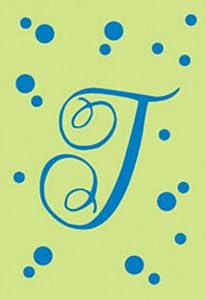 Flag Polka Dot Initial Flag "T"