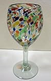 Wine glass with confetti