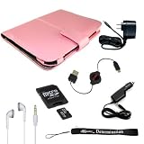 Accessorie Combo for Sony Reader eBook Touch Edition PRS-600 Package comes with PU Melrose Carrying Case, Rapid Home and wall Charger and a USB Data Sync Cable + a 4-inch eBigvalue TM Determination Hand Strap + 4GB Mini SD Card with SD Card Adaptor (Good to listen to your MP3's with Sony Reader) + Stereo In-Ear Headphones (White) (Ultimate Combo, Retail: $80.00)