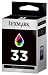 Lexmark #33 factory (OEM) Color Print Cartridge