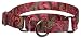 Large Martingale Pink Paisley Patterened Dog Collar