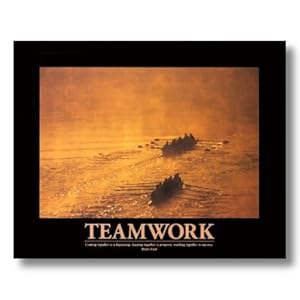 Amazon.com: TEAMWORK Motivational Rowing Wall Picture 16x20 Art Print: Rowing Poster: Posters