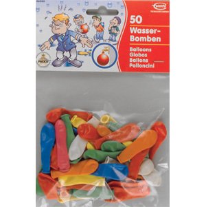 Wasserbomben, 50 Stück, sortiert