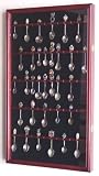 60 Spoon Display Case Cabinet Holder Rack Wall Mounted