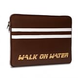Walk on Water - Boarding Skin - NEO-048-02-154 - Pochette de protection en Imitation cuir pour MacBook/Air/Pro 15" - Brun/blanc