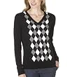 Merona  Argyle V-Neck Sweater - Black