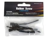 LAMPTRON Rubber Screw for Open Chasis Fan 4pcs, Black RS3002
