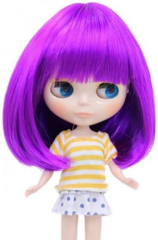 Wigs2dolls.com Blythe Accessory Doll Wig Hair Style 9.5-11Inch (25-28cm) Japan Original B-154 Neon Purple