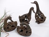 Eigenschaften   / GARTENSKULPTUR GANS GARTENFIGUR ENTE 27 CM STEHEND ROST FINISH