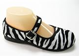 Women's Zebra Print Flats Mary Janes Shoes