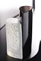 Kosta Boda 2 Sweet Hearts 12-Inch Crystal Vase, Black & White