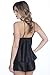 Seven Til Midnight Women's Enchanting 2 Piece Lace Trim Cami Set, Black, Medium