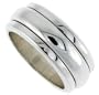 Sterling Silver 3/8" (10 mm) Polished Dome Spinner Ring