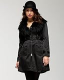 bebe Belted Fur Collar Trench