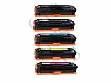 GTS Value Combo: 5 Pack Compatible Replacement Toner Cartridges for HP CE320A, CE321A, CE322A, CE323A (HP 128A)