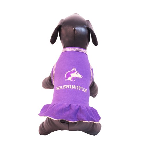 NCAA Washington Huskies Cheerleader Dog Dress (Team Color, X-Small)