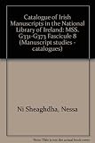 Catalogue of Irish manuscripts in the National Library of Ireland. Fasc.8, Mss.G331-G373