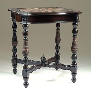 Antique Mahogany Accent Table by AtHomeMart
