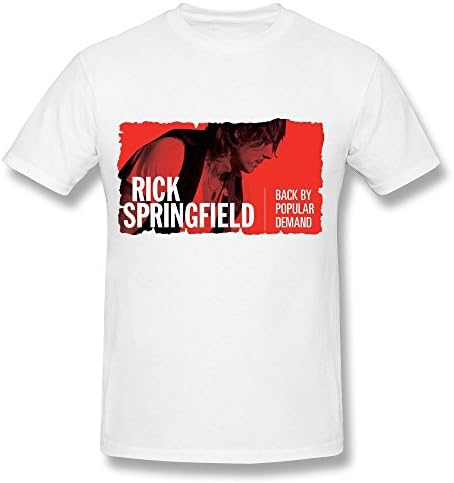 Rick Springfield Tour 2016 T Shirt For Men White