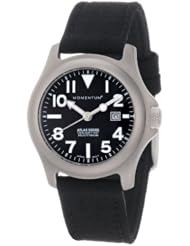 Momentum Womens 1M-SP01B6B Atlas Black Dial Black Cordura Watch