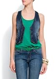 Mango Womens Denim Waistcoat