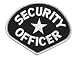 Security Officer Star Emblem (Black and White)