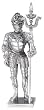 Italian Knight with Halberd - Pewter - 4'' Height