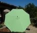 Formosa Covers 9ft 8 Ribs Patio Umbrella Replacement Canopy Market Umbrella Top (Canopy Only) (Avocado Lime Green)