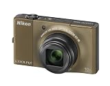 Nikon Coolpix S8000 Digitalkamera (14,2 Megapixel, 10-fach Zoom, 7,5cm (3,0-Zoll) Display) braun - 