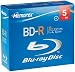 Memorex 32020014034 4X Write Once Bd-R Blu-Ray Discs with Jewel Case (5Pk)