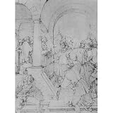 Albrecht Durer (Drawing a result of so-called "Green Passion", Draft: Christ before Pilate) Art Poster Print - 11x17