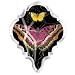 Mariposa Butterfly Fringe Studio Chandlier Crystal Drop Shape Magnet