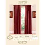 Window Curtain Colette - Burgundy Case Pack 24