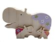 Handmade Artisan Organic Decorative Toy Puzzle - Rhinosaurous Family I (Hand-... Handmade Artisan Organic Decorative Toy Puzzle - Rhinosaurous Family I (Hand-...
