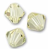 20 BICONE 6mm Swarovski JONQUIL 5301 Crystal Beads.