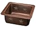 Copper Utility Sink Star Design