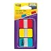 Post-it Tabs with On-the-Go Dispenser, 1-Inch Solid, Red, Yellow, and Blue, 12-Tabs/Color, 36-Tabs/Dispenser