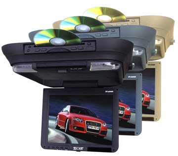 Absolute DFL7007B 13 FlipDown Monitor with Built-In DVD Player (Black Color)