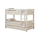 IMAGE OF White Twin/Twin Bunk Bed with Trundle