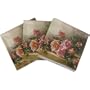 Dark Background Blooming Roses Romantic Napkins Luncheon Size Pack of 20